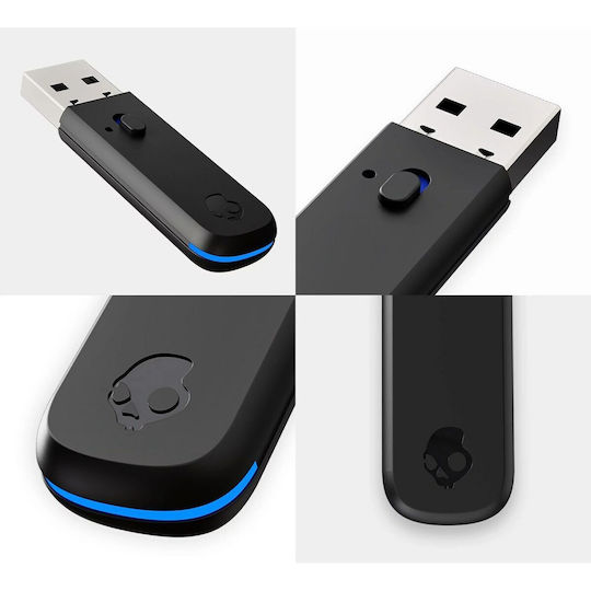 Skullcandy Bluetooth Receiver με θύρα εξόδου USB Adapter Skullcandy Ultra Low Latency Wireless Transmiter for PLYR