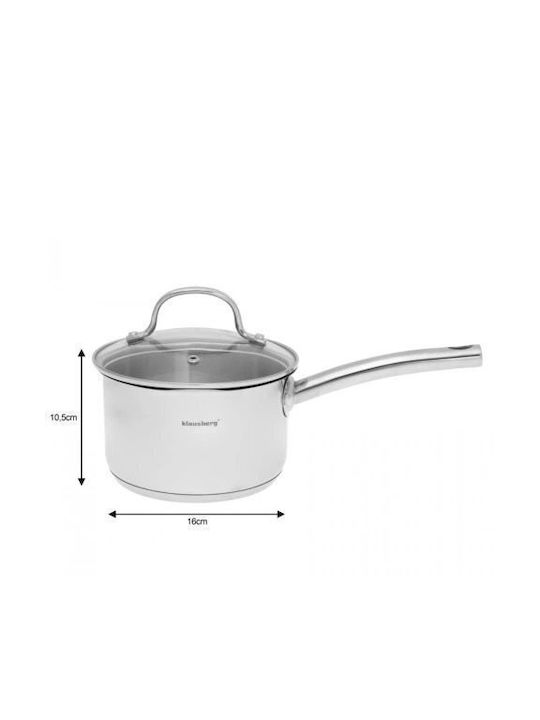 Klausberg Milk Pot from Stainless Steel 1.8lt / 16cm