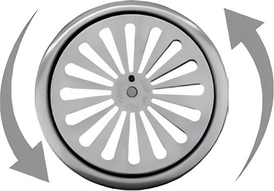 Σχαρα Σιφωνιου Φ80 Ασφαλειας Βαρεως Τυπου Inox 04-3619