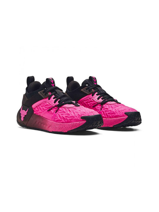 Under Armour Project Rock 6 Sport Shoes for Training & Gym Fuchsia