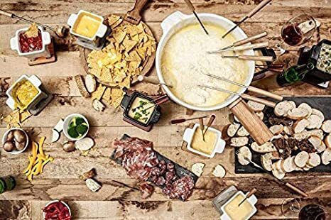 Boska Holland Mr. Big Porcelain Fondue Pot with Tea Light for 12 Persons White 49x31.5x30cm