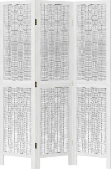 vidaXL Decorative Room Divider Wooden with 3 Panels 105x160cm