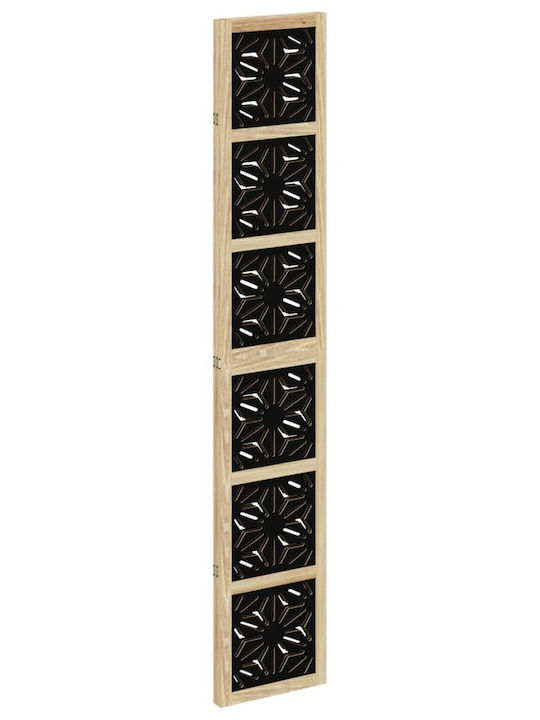 vidaXL Decorativ Paravan Lemn cu 3 Panouri 105x220cm