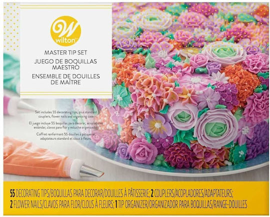 Wilton Σετ Κορνέ Ζαχαροπλαστικής Μεταλλικό 2cm 55τμχ 02-0-0228 Wilton Σετ Κορνέ Ζαχαροπλαστικής Μεταλλικό 2cm 55τμχ 02-0-0228