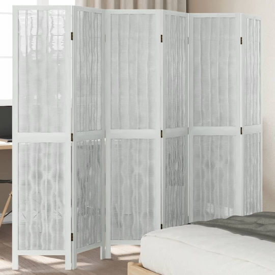 vidaXL Dekorativer Raumteiler Hölzernes mit 6 Paneelen 210x180cm