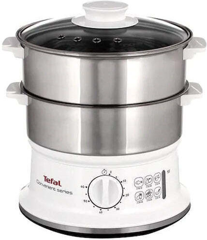 Tefal Convenient Series Парен Котлон с 2 Нива на Готвене 6л