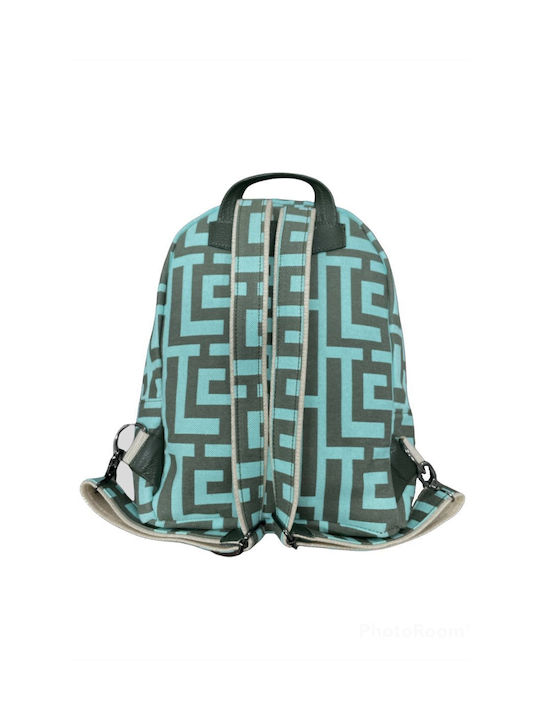 Midneto Polymnia I Women's Fabric Backpack Mint Khaki Labyrinth