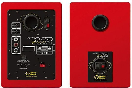Monkey Banana Gibbon Air Ηχεία Studio Monitor 4" 30W (Ζεύγος) Κόκκινα