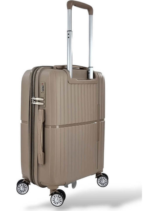 Forecast Reisekoffer Hart Beige mit 4 Räder Höhe 55cm