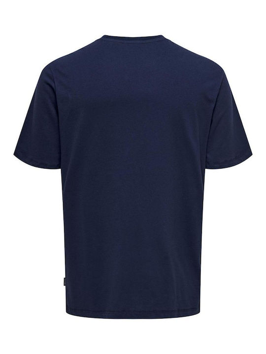Only & Sons Popeye Tricou Albastru marin Bumbac