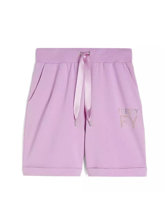 Freddy Women's Sporty Bermuda Shorts Terry Pink