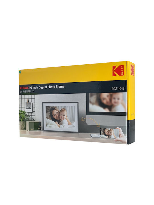 Kodak Digitaler Bilderrahmen mit Touchscreen 10.1" Auflösung 1280x800 Schwarz RCF-1018