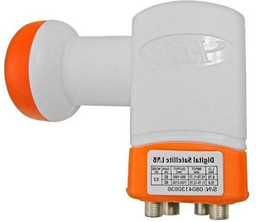 X-treme KUB-41 LNB Quad (4 Ausgängen) mit Geräuscharmer Verstärker 0.1dB