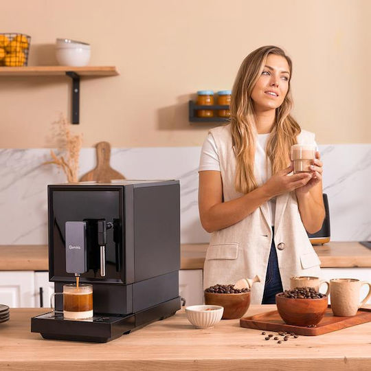 Cecotec Power Matic-Ccino Vaporissima Αυτόματη Μηχανή Espresso 1470W Πίεσης 19bar με Μύλο Άλεσης Μαύρη 01626