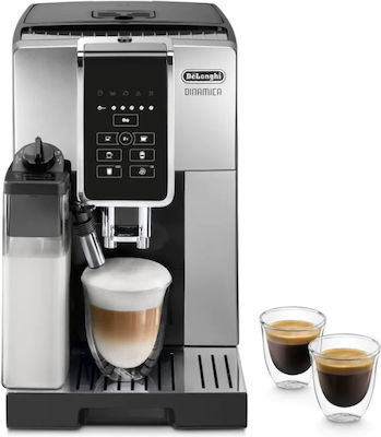 De'Longhi Automatic Espresso Machine 1450W Pressure 15bar for Cappuccino with Grinder Silver