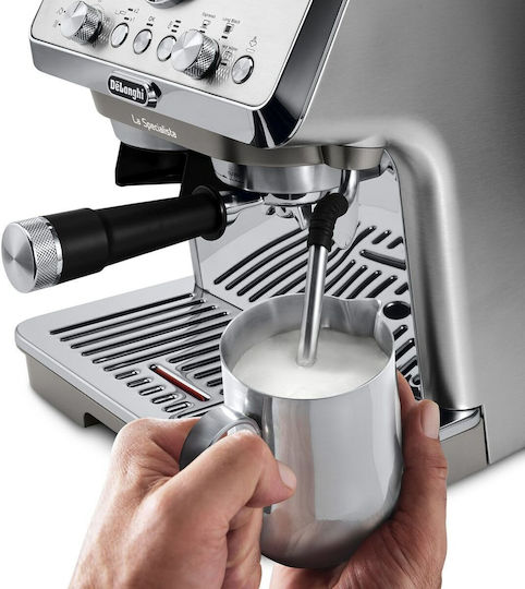 De'Longhi La Specialista Arte Evo Automatic Espresso Coffee Machine 1450W Pressure 15bar with Grinder Grey EC9255.M