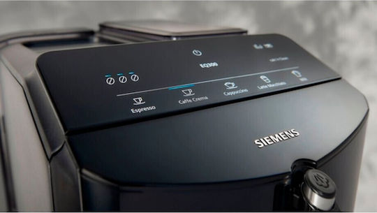 Siemens Eq.300 Αυτόματη Μηχανή Espresso 1300W Πίεσης 15bar με Μύλο Άλεσης Μαύρη TF301E19
