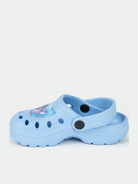 Disney Lilo Stitch Stitch Angel Kids Blue Beach Clogs Blue