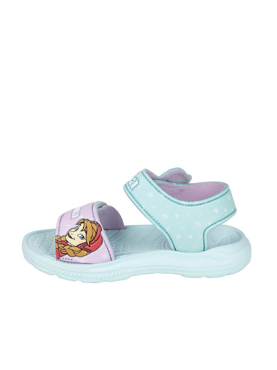 Disney Elsa Children's Beach Shoes Light Blue