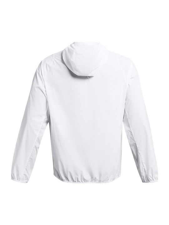Geci Barbati Phantom Windbreaker cu Protecție Împotriva Vântului Alb