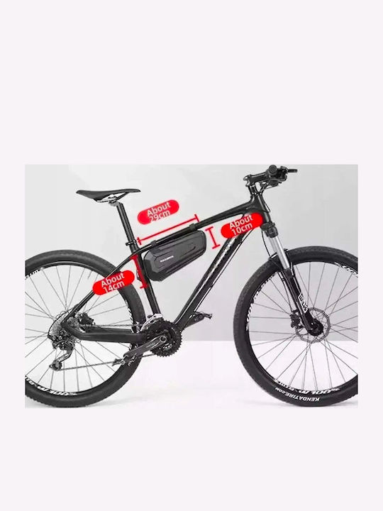 Rockbros B67 Wasserdichte Fahrradtasche für Rahmen - Schwarz