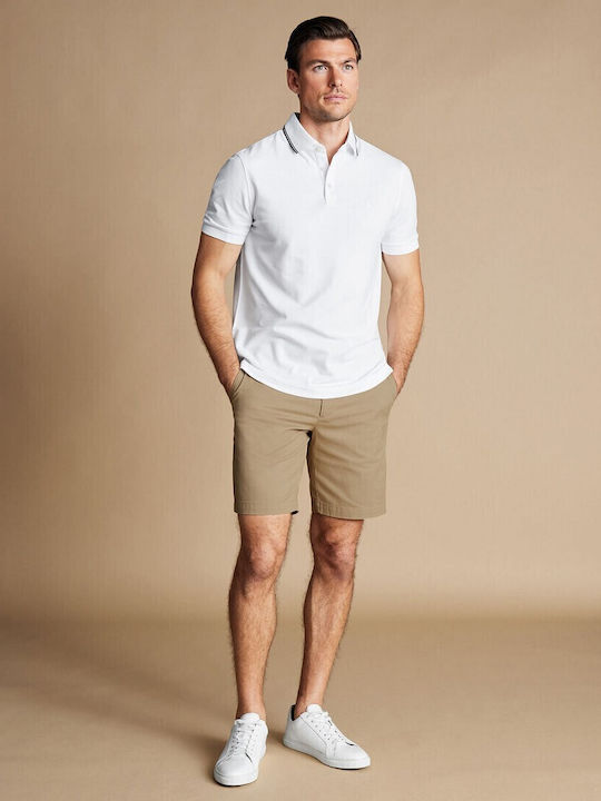 Charles Tyrwhitt Мъжки Шорти Чино Beige