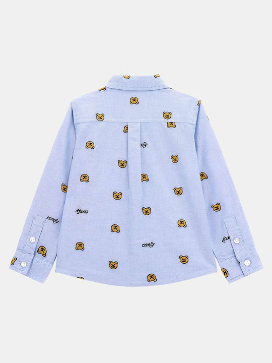 Guess Kids Shirt Light Blue