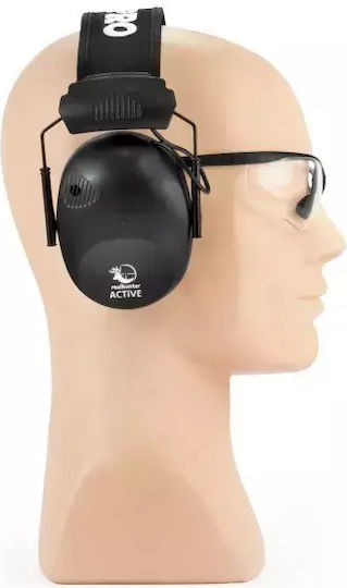 Ηλεκτρονικές Ωτοασπίδες Realhunter Active Pro & Γυαλιά Προστασίας Μαύρο