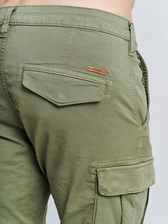 Staff River Men's Trousers Cargo Oil Green