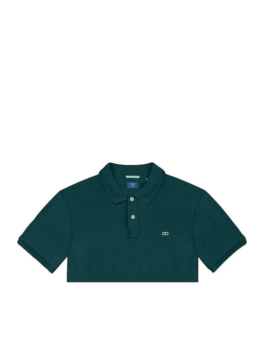 Polo Short Sleeve Blouse Forest Green