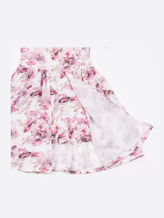 Children's Dress Floral Set with Accessories White