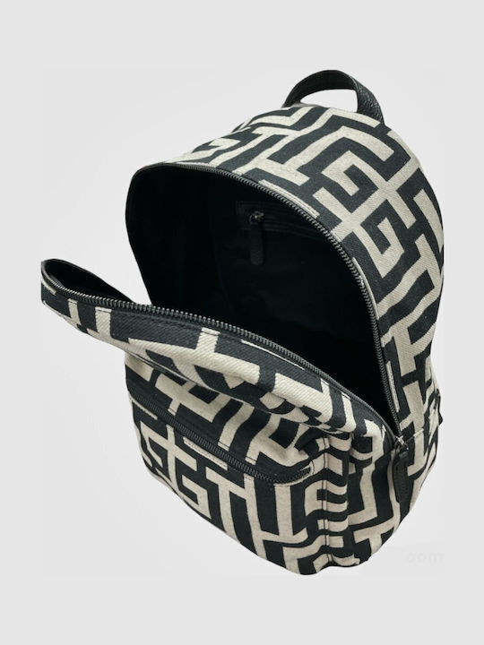 Polymnia I Leder Damentasche Rucksack Beige Black Labyrinth