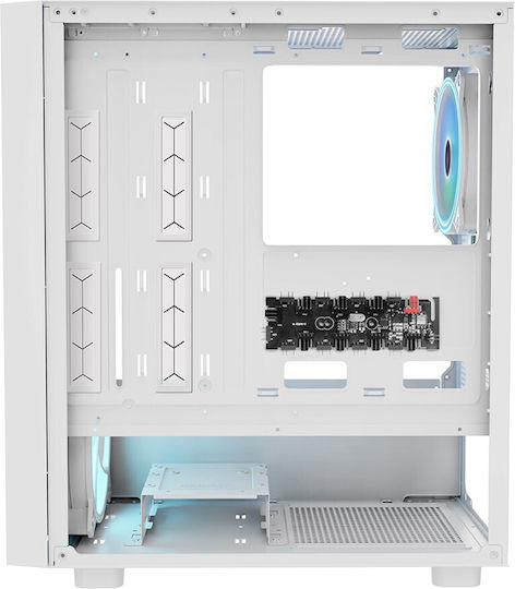 Modecom Breeze ARGB FLOW Gaming Midi Tower Κουτί Υπολογιστή με Πλαϊνό Παράθυρο Λευκό