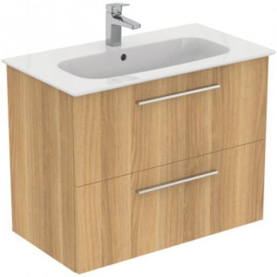 Ideal Standard Шкаф със Мивка Естествен дъб