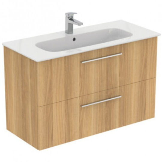 Ideal Standard Πάγκος με Νιπτήρα Natural Oak