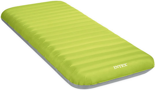 Intex Φουσκωτό Στρώμα Ύπνου Μονό με Ενσωματωμένη Ηλεκτρική Αντλία TrueAire 191x76x17εκ. Πράσινο