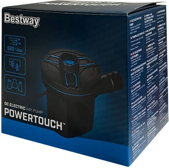 Bestway Electric Pump for Inflatables 12V Black