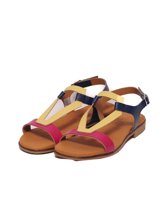 Eva Frutos Leather Women's Flat Sandals