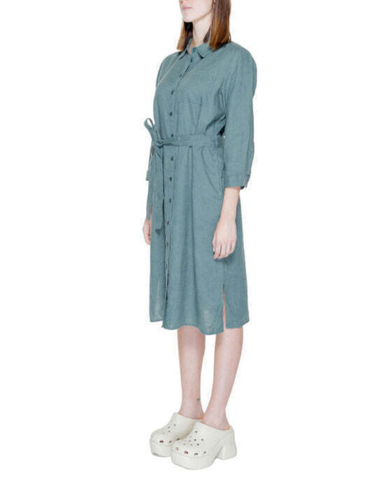 Street One Summer Shirt Dress Dress Green