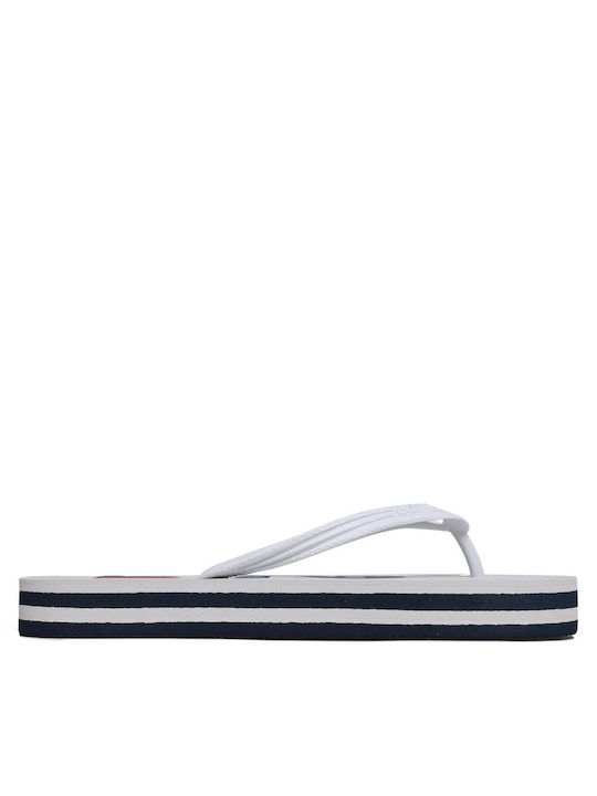 Fila Troy Zeppa Women's Flip Flops White