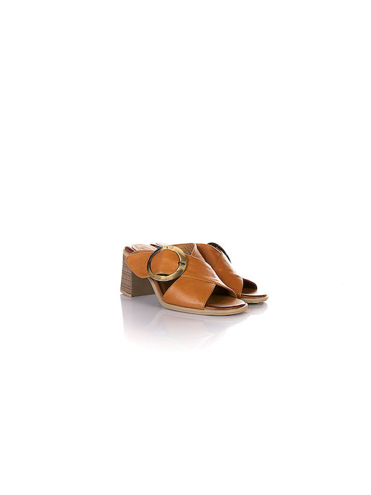 Robinson Leather Women's Sandals Tabac Brown