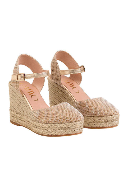 Damenplattformen im Espadrilles-Stil Schwarz