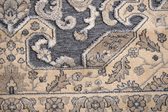 Klonaras Farashe 1182/497220 Teppich Rechteckig Synthetisch,Polyester/Cotton/Leather Beige