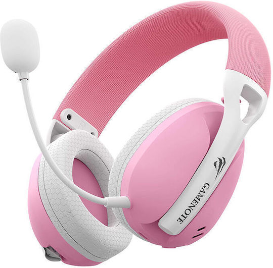 Havit Fuxi H1 Ασύρματο On Ear Gaming Headset με σύνδεση USB Ροζ