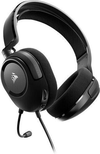 Corsair HS35 v2 Over Ear Gaming Headset με σύνδεση 3.5mm Carbon for PC / PS4 / XBOX