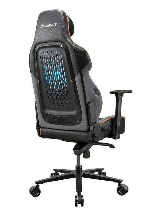Cougar NxSys Aero Καρέκλα Gaming Δερματίνης με Ρυθμιζόμενα Μπράτσα και RGB Φωτισμό Μαύρη