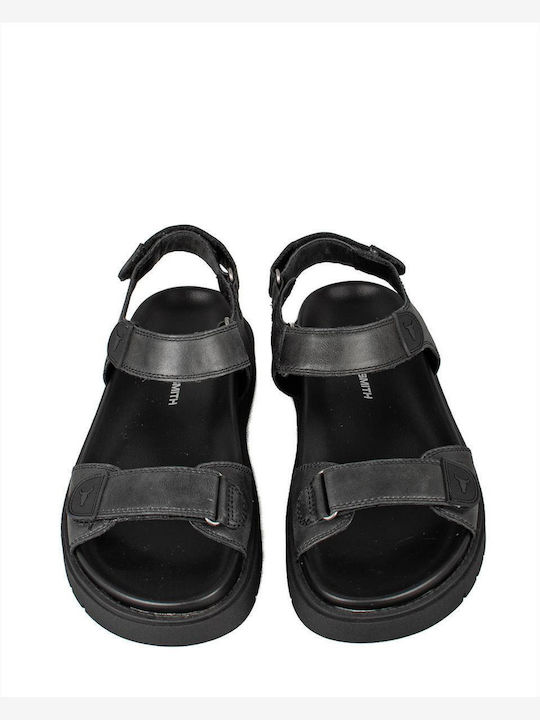 Windsor Smith Leder Herrensandalen in Schwarz Farbe