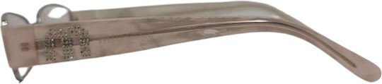 Miu Miu Weiblich Metallisch Brillenrahmen Silber MU 51FV 7UB1O1