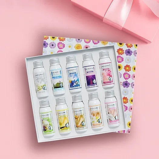 Luxury Box 10 Bottles 50ml Concentrated Laundry Perfume Fiori Luxury Box Horomia
