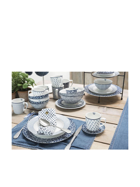 Laura Ashley Blueprints Πιάτο Βαθύ από Πορσελάνη Candy Stripe με Διάμετρο 22cm